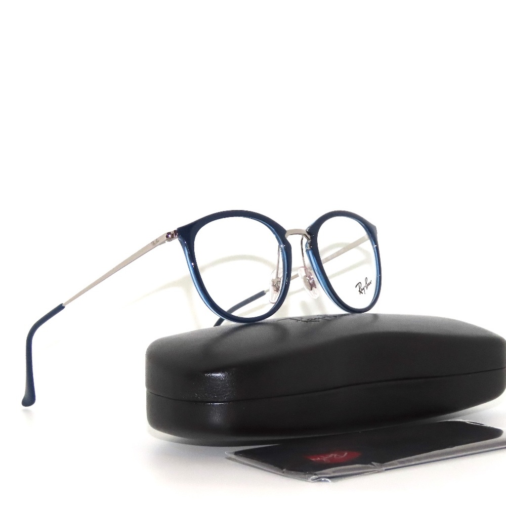 Ray Ban 7140 5972 49 Blue Silver Eyeglasses